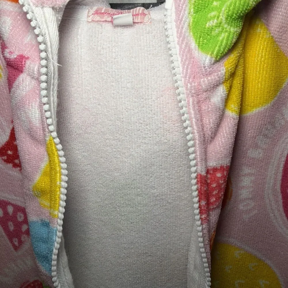 Tommy‎ Bahama Kids Hooded Terry Cloth Swim Beach Cover-Up L/XL 7-12 Towel Zip Up